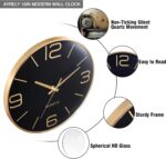 AYRELY® 12 Inch Silent Modern Wall Clocks Battery Operated, Wall Clock for Livin... - Image 6