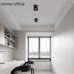 Modern Ceiling Light Fixture, Dimmable Flush Mount 4.72'' Black Cylinder Ceiling... - Image 7