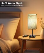 Bluetooth/WiFi RGB & USB Bedside Table Lamp with 3 USB Charging Ports 2 Outlets ... - Image 6