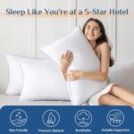 JOLLYVOGUE Pillows King Size Set of 2, Washable Supportive Bed Pillows with Supe... - Image 3