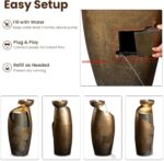 Tankana Outdoor Water Fountain Feature Indoor Garden Large Jar Floor Standing Fo... - Image 7