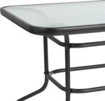 Flash Furniture Tory 31.5" x 55" Rectangular Tempered Glass Metal Patio Table wi... - Image 9