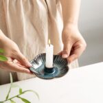Ceramic Candle Holder, Candlestick Holder for Candles,Incense, Santo Palo, Rusti... - Image 5