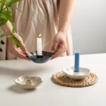 Ceramic Candle Holder, Candlestick Holder for Candles,Incense, Santo Palo, Rusti... - Image 6