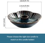 Ceramic Candle Holder, Candlestick Holder for Candles,Incense, Santo Palo, Rusti... - Image 9