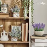 Small Fake Plants, 2 Pack Mini Artificial Plants Fake Lavender Plant in Pot, Lav... - Image 4