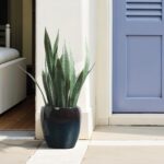 LuxenHome 12" Dia Gradient Blue Ceramic Pots for Plants, Large Indoor Outdoor Pl... - Image 9