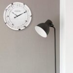 Presentime & Co 10" Farmhouse Series Wall Clock, Shiplap Style, Raised 3D Arabic... - Image 5