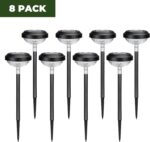 Kingsyard 8 Pack Solar Pathway Lights Outdoor Waterproof IP67, Bright Color Chan... - Image 6