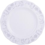 222 Fifth 12-Piece Porcelain Dinnerware Set for 4, Glossy White Plates and Bowls... - Image 6