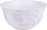 222 Fifth 12-Piece Porcelain Dinnerware Set for 4, Glossy White Plates and Bowls... - Image 8