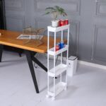 Sooyee 4 Tier Slim Storage Cart Mobile Shelving Unit Organizer Slide Out Storage... - Image 7