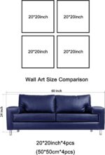 Wieco Art Red Wine Cups Large Modern 4 Panels Gallery Wrapped Abstract Giclee Ca... - Image 6
