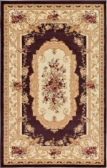 Unique Loom Versailles Collection Traditional Classic Floral Motif Area Rug (5' ... - Image 4