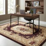 Unique Loom Versailles Collection Traditional Classic Floral Motif Area Rug (5' ... - Image 5