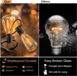 DAMAING Outdoor String Lights 150 FT Patio Lights String with 75 Dimmable ST38 P... - Image 3