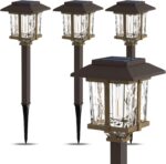XMCOSY+ Solar Pathway Lights Outdoor, 2-Tone LED Waterproof Garden Outdoor Light... - Image 3