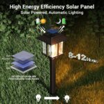 XMCOSY+ Solar Pathway Lights Outdoor, 2-Tone LED Waterproof Garden Outdoor Light... - Image 4