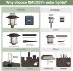 XMCOSY+ Solar Pathway Lights Outdoor, 2-Tone LED Waterproof Garden Outdoor Light... - Image 7