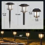 XMCOSY+ Solar Pathway Lights Outdoor, 2-Tone LED Waterproof Garden Outdoor Light... - Image 8