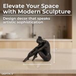 Elegant Resting Ballerina Sculpture for Home Decor - Decorative Figurine for Off... - Image 3