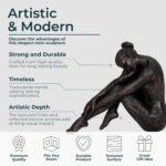 Elegant Resting Ballerina Sculpture for Home Decor - Decorative Figurine for Off... - Image 6