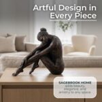 Elegant Resting Ballerina Sculpture for Home Decor - Decorative Figurine for Off... - Image 7