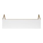 Kate and Laurel Brost Glam Wall Shelf, 21 x 8 x 11, White and Gold, Modern Geome... - Image 7
