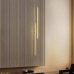 Copper Living Room wall lamp Modern and Extremely Simple Long Strip Light Luxury... - Image 4