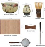 Matcha Whisk Set, 7-Piece Matcha Kit with Ceramic Bowl, Bamboo Whisk, Scoop, Sif... - Image 6