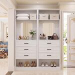 Unikito 50" Extra Large Freestanding Closet System, Double Armoire Wardrobe with... - Image 3