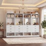 Unikito 50" Extra Large Freestanding Closet System, Double Armoire Wardrobe with... - Image 6