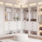 Unikito 50" Extra Large Freestanding Closet System, Double Armoire Wardrobe with... - Image 7