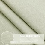 Linen 100% Blackout Curtains for Bedroom, Room Darkening Curtains for Living Roo... - Image 4