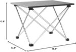 Grope Portable Camping Table with Aluminum Table Top, Folding Beach Table Easy t... - Image 3