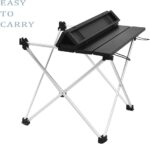 Grope Portable Camping Table with Aluminum Table Top, Folding Beach Table Easy t... - Image 6