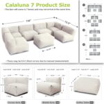 Dineli ANNYH CALALUNA 7Pc Patio Garden Furniture Sectional Conversation Set.Comb... - Image 3