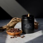 Craft & Kin Premium Dark Roast Coffee Candle | Black Scented Candles for Home | ... - Image 3