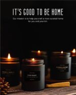 Craft & Kin Premium Dark Roast Coffee Candle | Black Scented Candles for Home | ... - Image 5