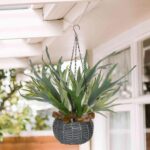 Hollyone Artificial Staghorn Fern Hanging Plants, Fake Boston Fern Hanging Plant... - Image 4