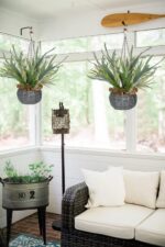 Hollyone Artificial Staghorn Fern Hanging Plants, Fake Boston Fern Hanging Plant... - Image 6