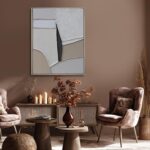 LEVERUP Modern Wall Decorations Abstract Wall Art Canvas Grey Painting Posters f... - Image 5