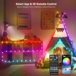 33ft Globe String Lights, 66 LED RGB Color Changing String Fairy Lights, Smart A... - Image 4