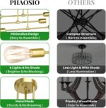 Modern Sputnik Chandelier Ceiling Light Fixtures, 6-Lights 22” Mid Century Indus... - Image 5