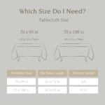 Over&Back 100%-Linen Woven Tablecloth - Colorful Dining Room Table Cover - Miter... - Image 6