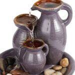 Triple Jug 8 1/4" High Small Zen Modern Indoor Outdoor Decor Ceramic Tabletop Fo... - Image 6