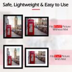 8x10 Picture Frame Set of 8, Black Photo Frames for Tabletop or Wall Display, Fi... - Image 3