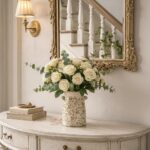 SIDUCAL Ceramic Rustic Vase with 2-Ear, 7.6 Inch Ice Cracked Vintage Pastoral Va... - Image 5