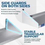 Stainless Steel Wall Shelf with Side Guards | Premium Commercial Wall-Mounted Sh... - Image 4