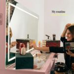 Boahaus Elara Extra-Large Vanity Desk with LED Mirror – Complete Makeup Station ... - Image 4